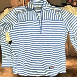 Vineyard Vines Martha's Vineyard, Women's Large, Blue/white long-sleeved